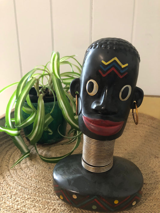 Figurine head spring. Black