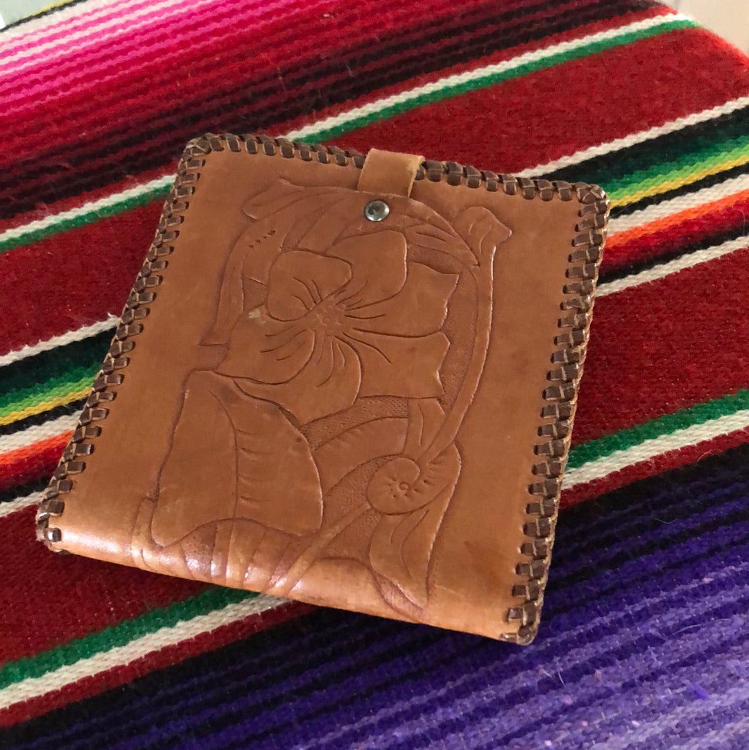 Tooled Leather wallet Mexican