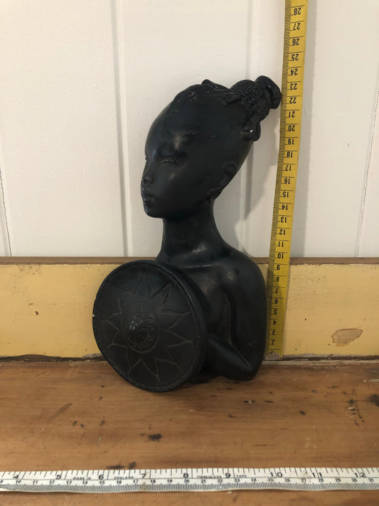 Wall hanging lady. Black