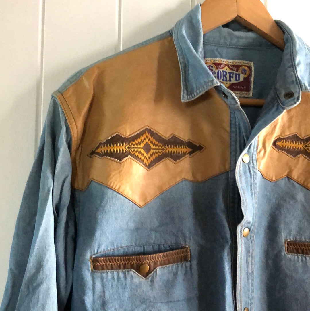 Ladies vintage over size shirt M