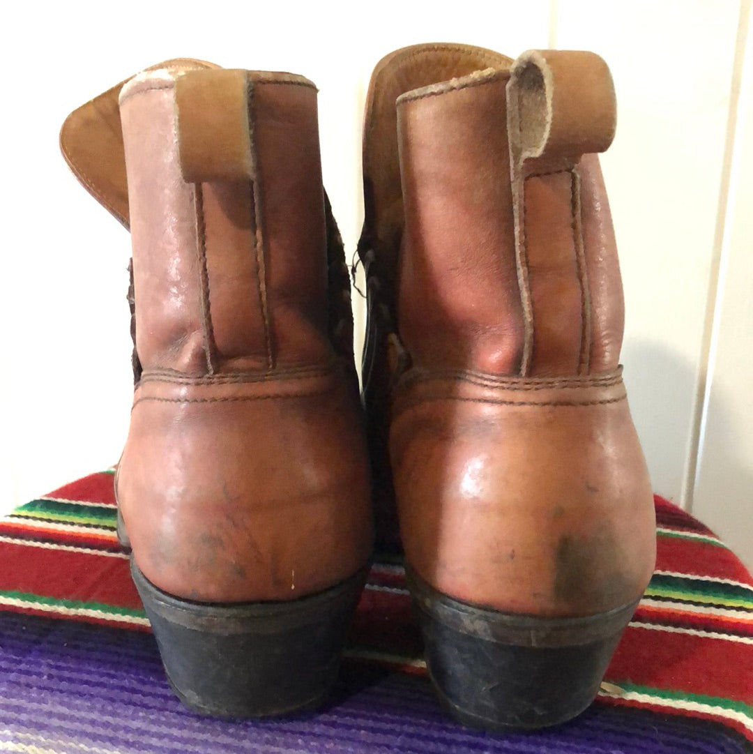 Men’s leather Canadian cowboy boots 9