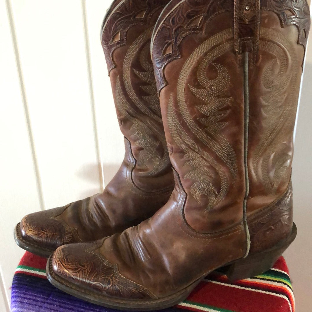 Ladies leather Ariat cowgirl boots uk5.5