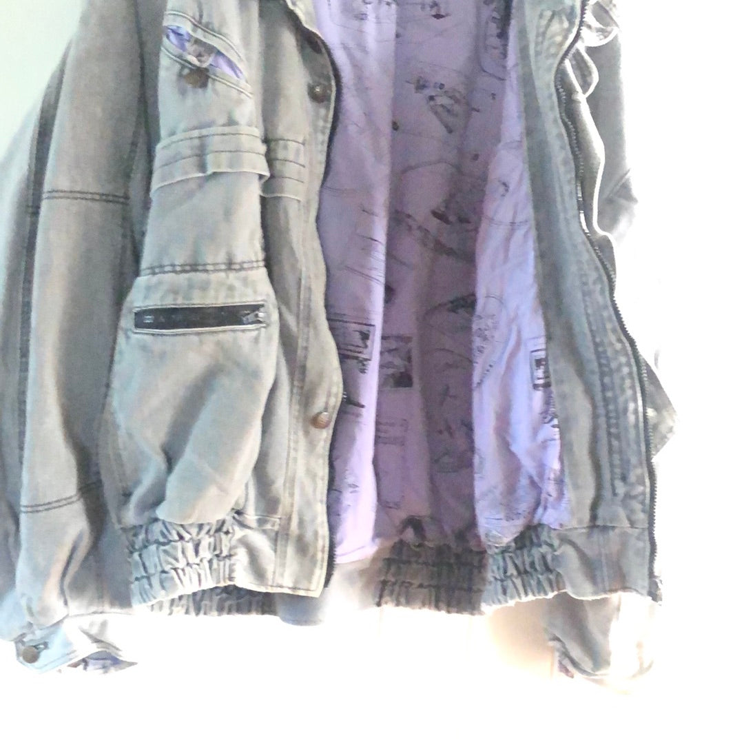 Men’s 80’s large denim jacket German made