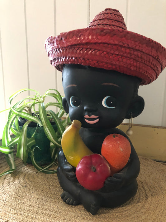 Bobble head figurine. Black