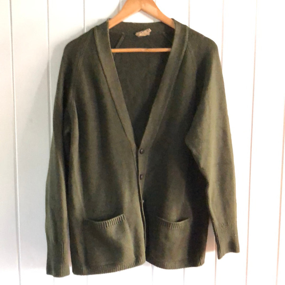 Men’s 90’s Nirvana grunge style grandfather cardigan