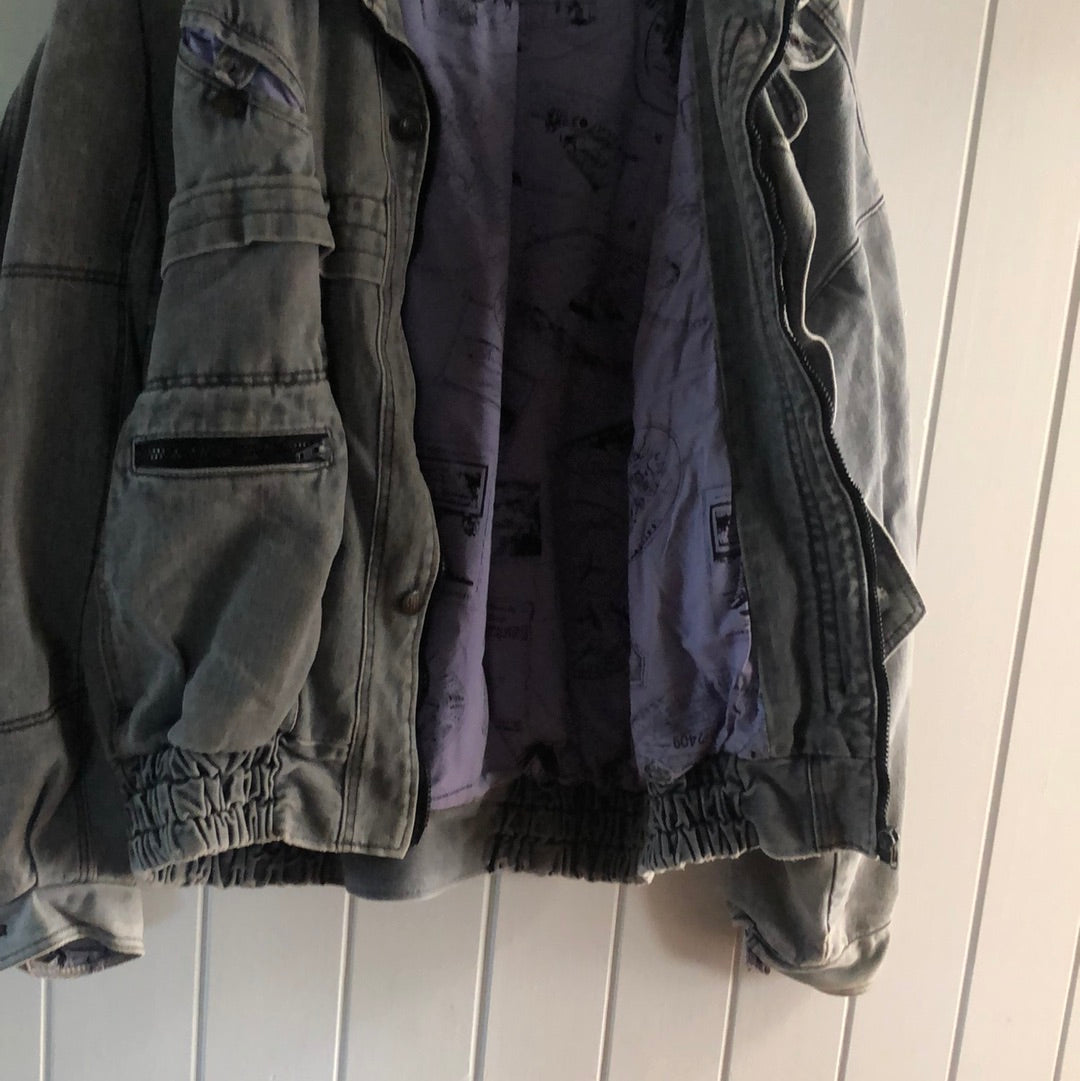 Men’s 80’s large denim jacket German made