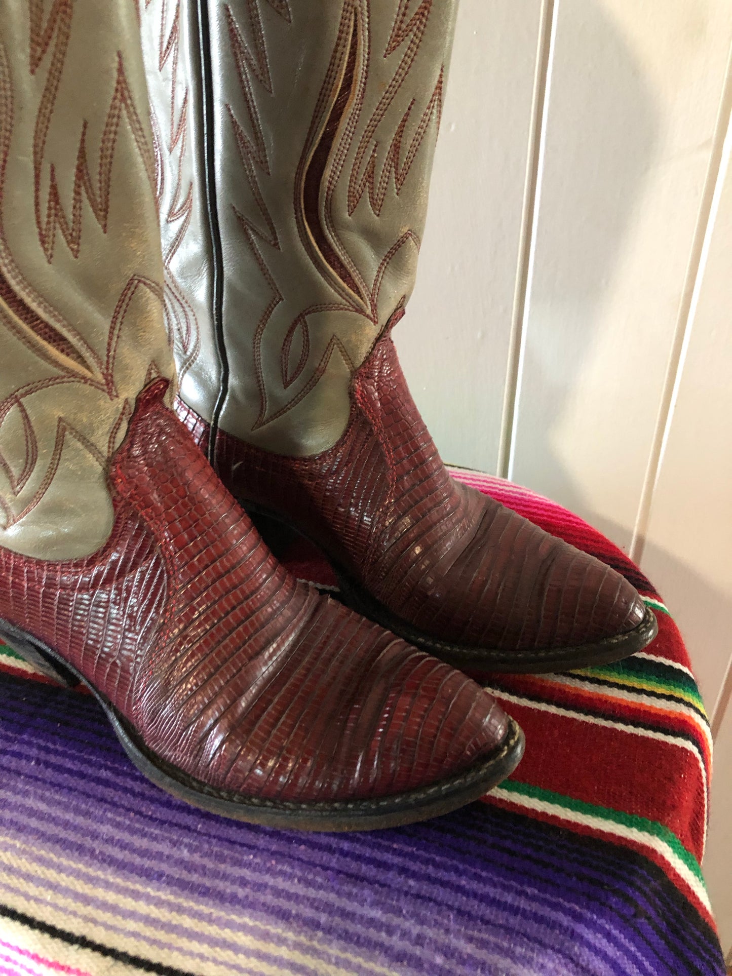 Ladies leather vintage croc skin Ralph Lauren Au7 uk5