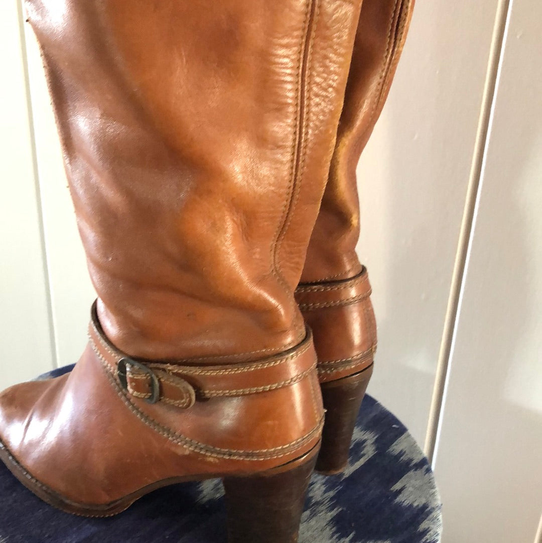 Ladies leather 1970’s boots 7.5/7