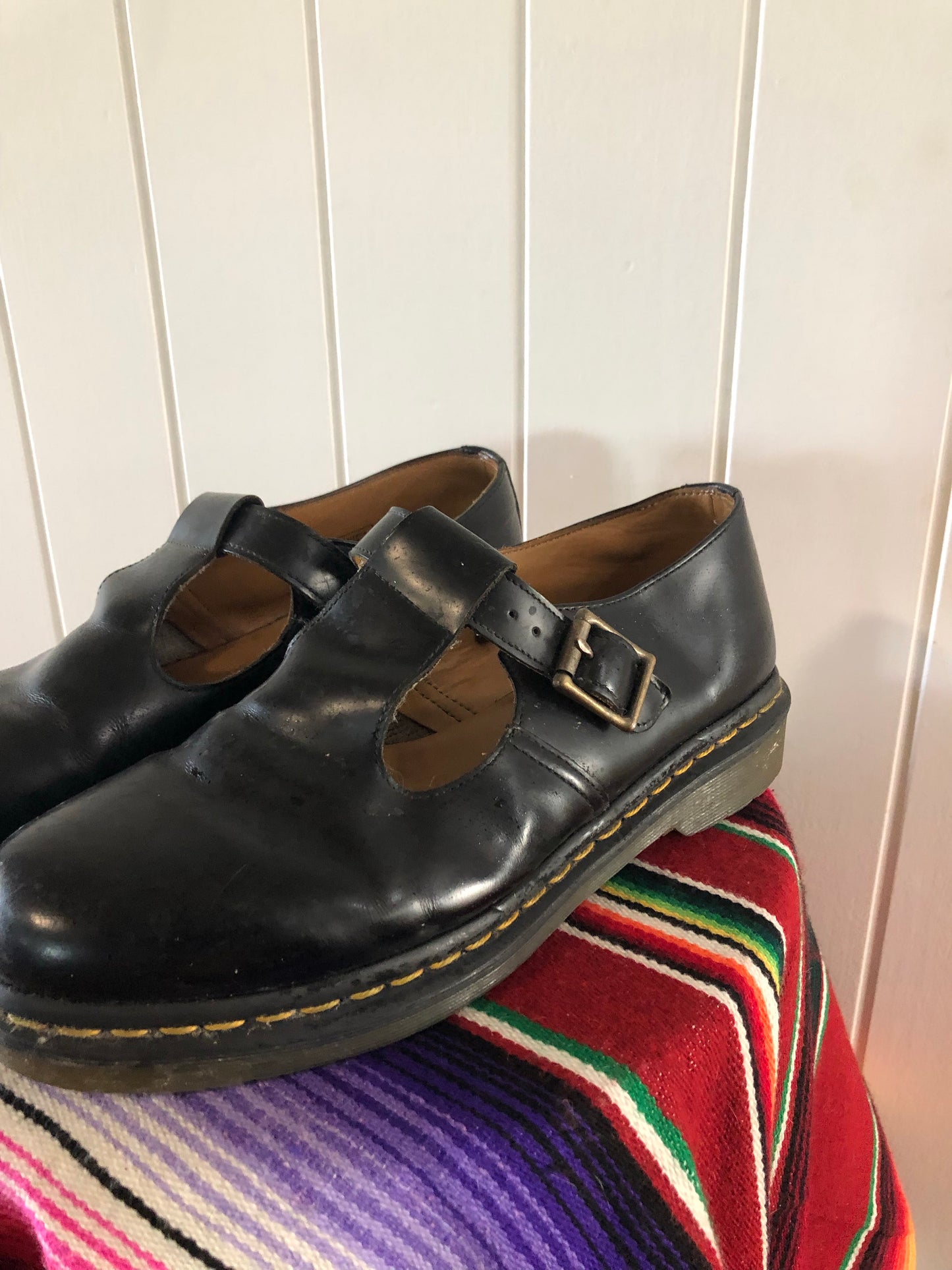 Ladies “polley” Dr Martens UK 9 leather